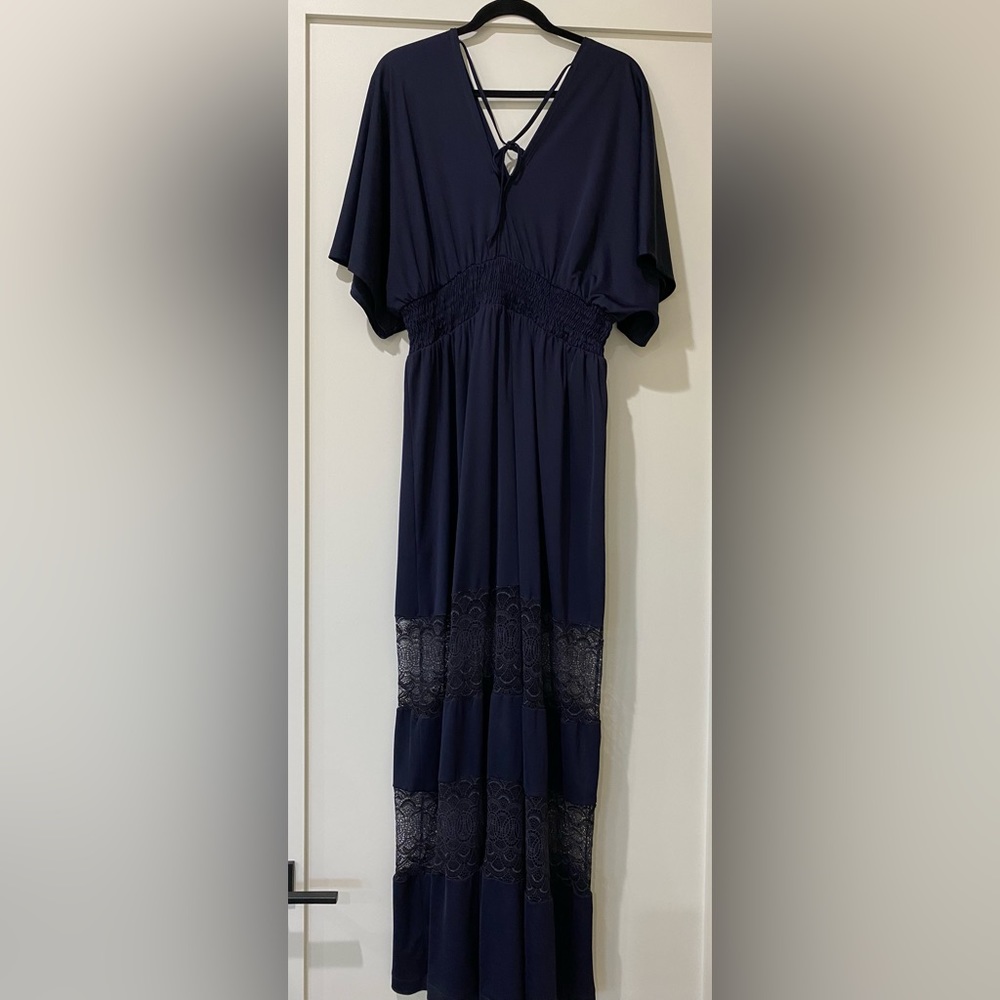 Navy flowing dress